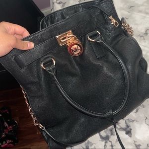 Michael lord Hamilton rose gold shoulder bag